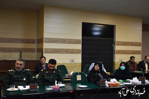 جلسه ستاد هماهنگی اردوهای راهیان نورشهرستان به ریاست فرماندار علی آبادکتول برگزار شد