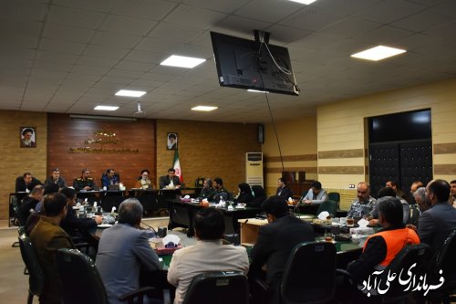 جلسه ستاد هماهنگی اردوهای راهیان نورشهرستان به ریاست فرماندار علی آبادکتول برگزار شد