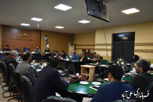 جلسه هماهنگی تدوین سند توسعه شهرستان علی آبادکتول برگزار شد 