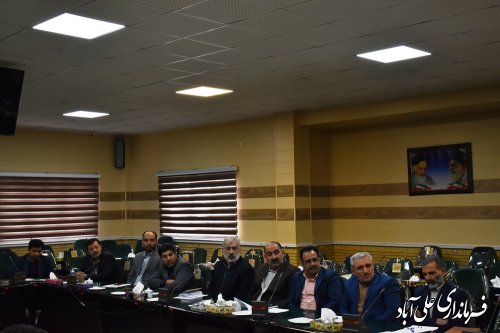 جلسه هماهنگی تدوین سند توسعه شهرستان علی آبادکتول برگزار شد 
