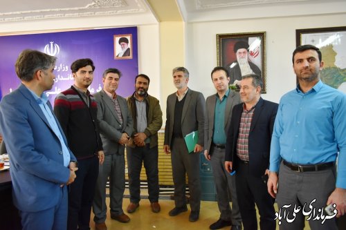 تکریم و معارفه معاون برنامه ریزی و هماهنگی امور عمرانی فرمانداری علی آبادکتول