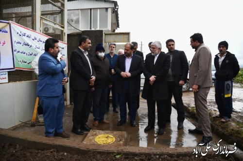 کلنگ زنی گلخانه پرورش سبزی و صیفی جات در مزرعه کتول 