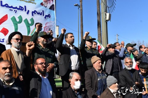 در راهپیمائی ،متفاوت‌ترین 22 بهمن 44 سال اخیر ، با آرمان های انقلاب اسلامی و امامین امت تجدید پیمان کردند. 