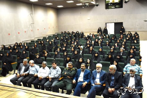 مراسم سراسری جهاد و مقاومت همراه با تجلیل از زنان پیشکسوت دفاع مقدس علی آبادکتول برگزار شد
