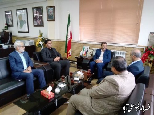 دیدار محمدرضا جامی مدیر کل تعاونی روستایی استان گلستان با فرماندار علی آباد کتول