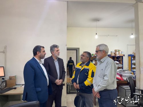 دیدار فرماندار علی آباد کتول با رئیس و کارکنان اداره پست 