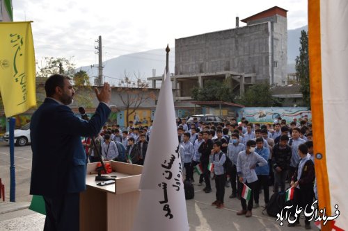 زنگ استکبار ستیزی در مدارس علی آبادکتول نواخته شد