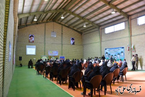 سالن ورزشی سرپوشیده صالحین شهداء روستای امیرآباد فندرسک علی آبادکتول افتتاح شد