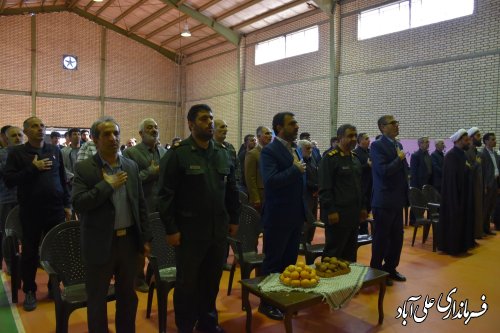 سالن ورزشی سرپوشیده صالحین شهداء روستای امیرآباد فندرسک علی آبادکتول افتتاح شد
