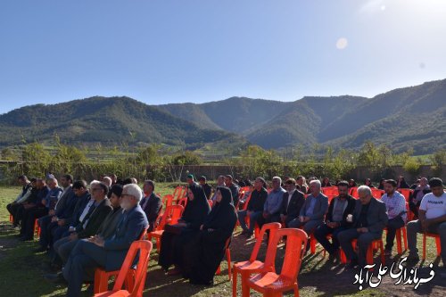 آئین کلنگ زنی مدرسه سه کلاسه تمام خیری روستای عباس آباد بخش کمالان با حضور فرماندارعلی آبادکتول