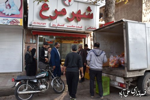بازدید فرماندار از سطح بازار شهر علی آبادکتول