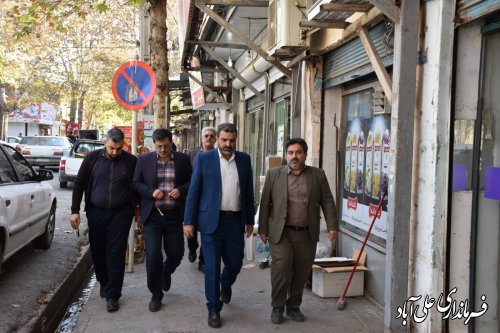 بازدید فرماندار از سطح بازار شهر علی آبادکتول