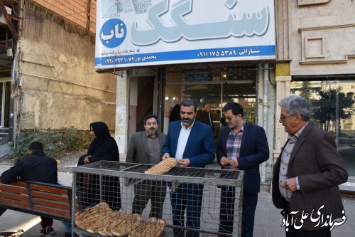 بازدید فرماندار از سطح بازار شهر علی آبادکتول