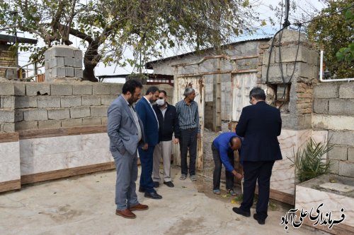بررسی مشکلات نقطه جمعیتی سیدآباد از توابع بخش مرکزی با حضور فرماندار علی آبادکتول