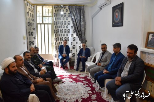 دیدار نوروزی فرماندار علی آبادکتول با آیت الله حسینی شاهرودی نماینده خبرگان رهبری