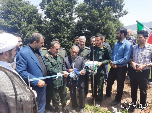 ۲۱۰۰ نفر از مخزن ذخیره آب شرب روستای کرد آباد بهره مند شدند