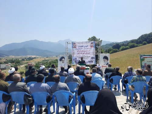 ۲۱۰۰ نفر از مخزن ذخیره آب شرب روستای کرد آباد بهره مند شدند