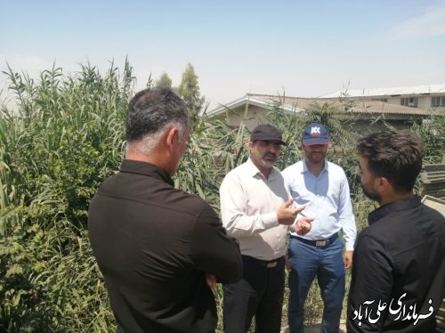 فرماندار علی آبادکتول از روستای حاجی آباد بازدید کرد