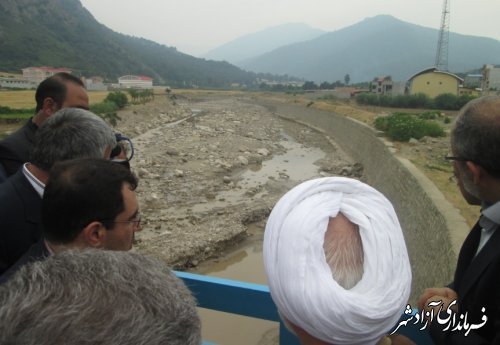 بازدید دادستان کل کشور از روستای نرگس چال  و مناطق سیل زده شهرستان آزادشهر