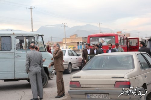 اعزام کاروانهای مردمی شهرستان آزادشهر به ورزشگاه آزادی برای استقبال از رئیس جمهور