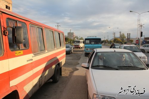 اعزام کاروانهای مردمی شهرستان آزادشهر به ورزشگاه آزادی برای استقبال از رئیس جمهور