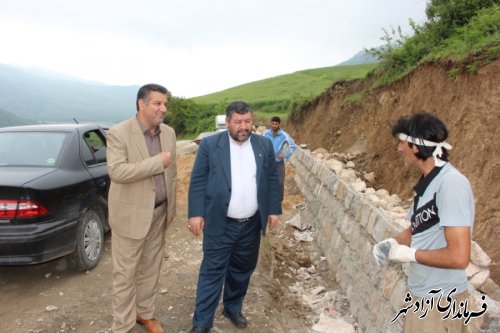 بازدید فرماندار شهرستان آزادشهر از روستای سرای محمدحسین