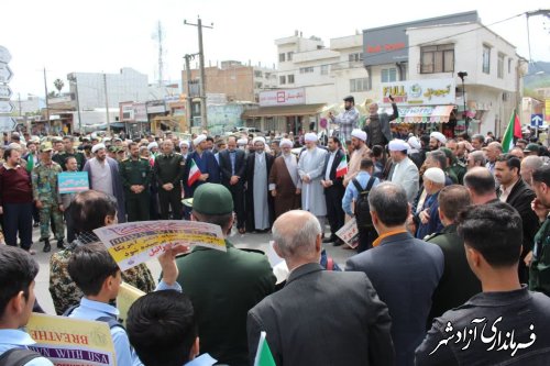 حمایت آزادشهری ها از پاسخ مقتدرانه سپاه به رژیم اشغالگر قدس