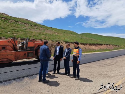 گزارش تصویری/13کیلومتر جاده آزادشهر به شاهرود آسفالت شد