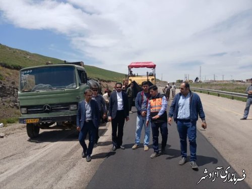 گزارش تصویری/13کیلومتر جاده آزادشهر به شاهرود آسفالت شد