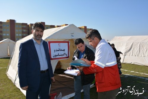 سنجش توان امدادی ادارات و سازمانها در مانور زلزله آزادشهر