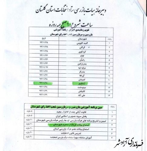 جلسه هماهنگی  تمهید مقدمات " برگزاری  آموزش اعضاء شعب اخذ رأی "  برگزار شد