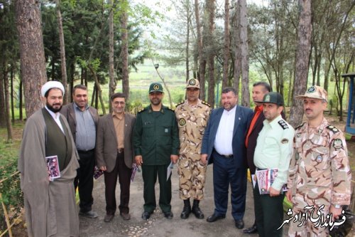 بازدید شفائی فرماندار شهرستان آزادشهر از پادگان نوده خاندوز