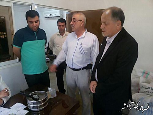 بازدید از سیلو ذخیره  سازی گندم خوشه طلایی شهرستان آزادشهر