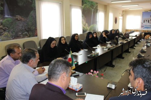 برگزاری جلسه کارگروه اجتماعی فرهنگی وخانواده شهرستان آزادشهر