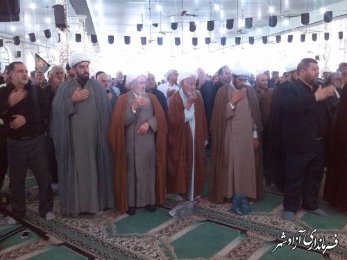 حضور فرماندار آزادشهر در مراسم شهادت امام جعفر صادق (ع)