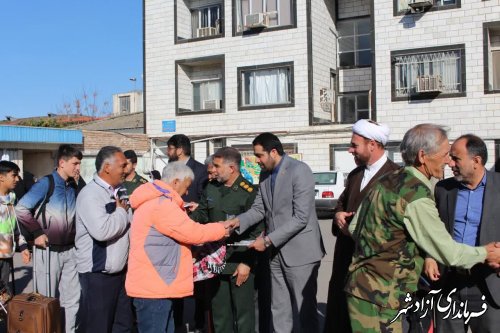 اعزام ۹۰ نفر کاروان راهیان نور شهرستان آزادشهر به مناطق عملیاتی جنوب کشور