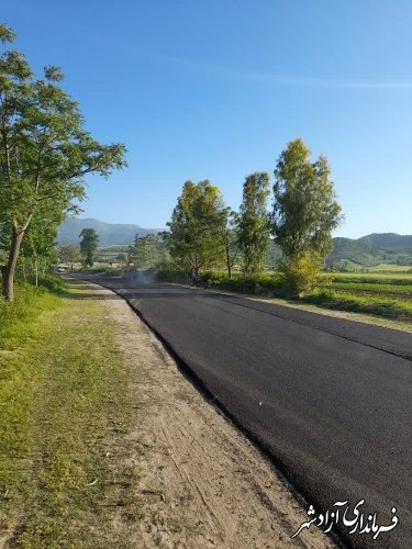 روکش آسفالت روستای خاندوز سادات انجام شد