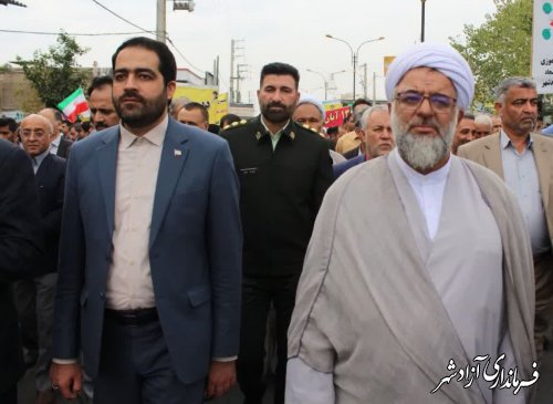 امام‌ جمعه و فرماندار از حضور مردم شهرستان آزادشهر در راهپیمایی ۱۳ آبان قدردانی کردند