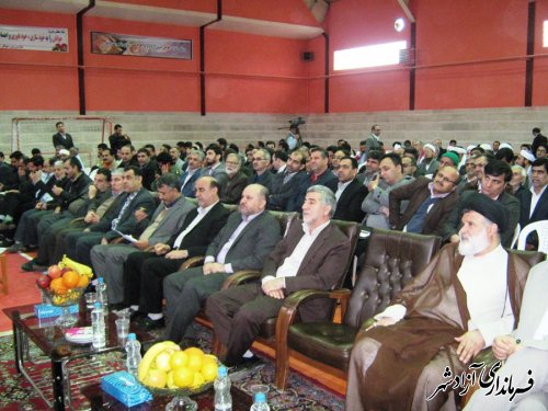 مراسم افتتاح متمرکز پروژهایی  شهرستان آزادشهر با حضور  دکتر صادقلو استاندار معزز