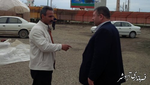 بازدید سرزده فرماندار شهرستان آزادشهر از مراکز ستاد اسکان مسافرین