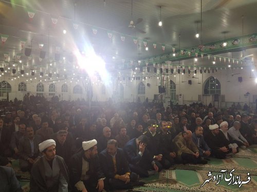 مراسم باشکوه چهلمین روز شهادت سردار سپهبد قاسم سلیمانی در مصلی آزادشهر برگزار شد