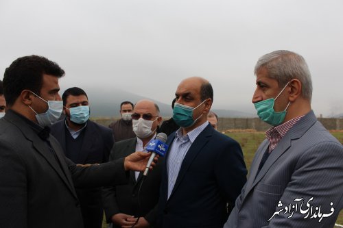 افتتاح و آغاز عملیات اجرایی 227 پروژه عمرانی و اقتصادی در شهرستان آزادشهر