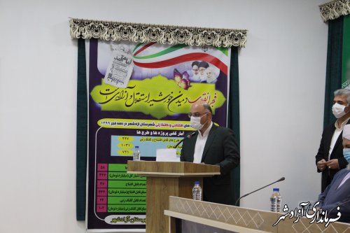 افتتاح و آغاز عملیات اجرایی 227 پروژه عمرانی و اقتصادی در شهرستان آزادشهر