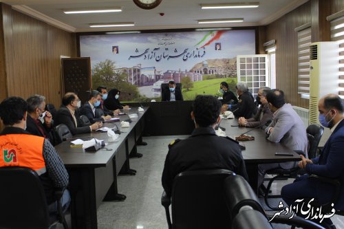 جلسه شورای ترافیک شهرستان آزادشهر برگزار شد