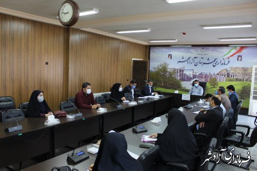 جلسه بررسی وضعيت ساماندهی گلزار شهدای شهرستان آزادشهر برگزار شد