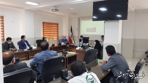 جلسه کارگروه سلامت و امنیت غذایی شهرستان آزادشهر برگزار شد