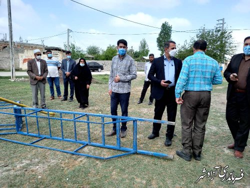 بازدید فرماندار آزادشهر از طرح های عمرانی روستاهای بخش مرکزی