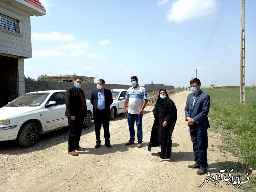 بازدید فرماندار آزادشهر از طرح های عمرانی روستاهای بخش مرکزی