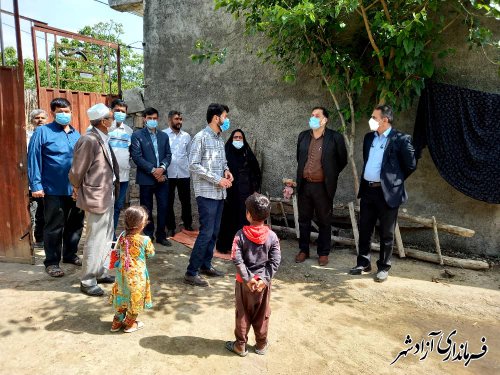 بازدید فرماندار آزادشهر از طرح های عمرانی روستاهای بخش مرکزی