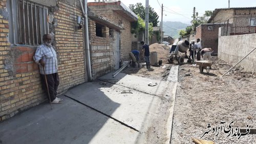 بازدید فرماندار آزادشهر از طرح های عمرانی روستاهای بخش مرکزی